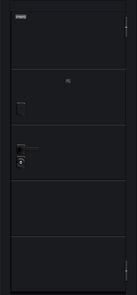 Входная дверь Прайм/SBlack Black Shell/White Silk BR6209 внешняя сторона