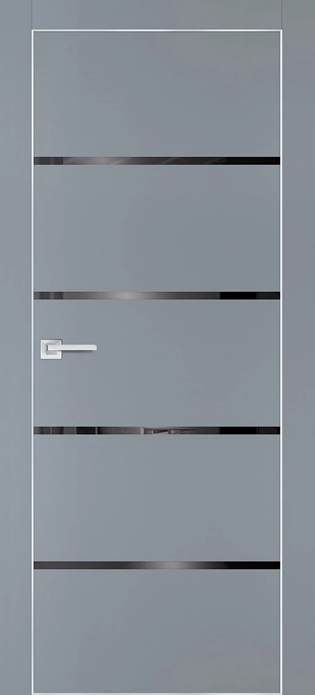 Фото Межкомнатная дверь PX-17  AL кромка с 4-х ст. Серый матовый