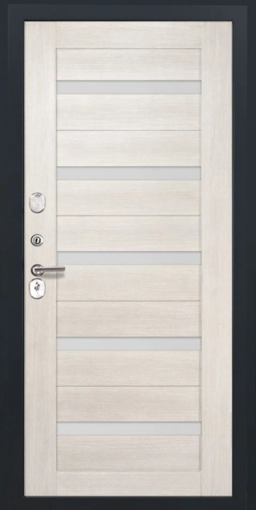 Входная дверь ДвериПРО Elfy СБ-1 (ст. белое, 16мм, беленый дуб) DPRO200516 внутренняя сторона