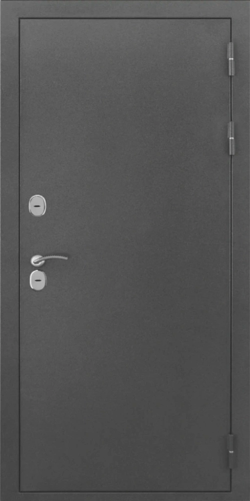 Входная дверь ДвериПРО L-Термо серебро ФЛ-185 (10мм, ПВХ ясень белый) DPRO198112 внешняя сторона