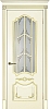 Межкомнатная дверь Смальта 10 Слоновая кость ral 1013патина золото