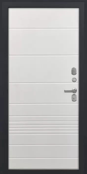 Входная дверь Квадро ФЛ-700 (10мм, ясень белый) внутренняя сторона