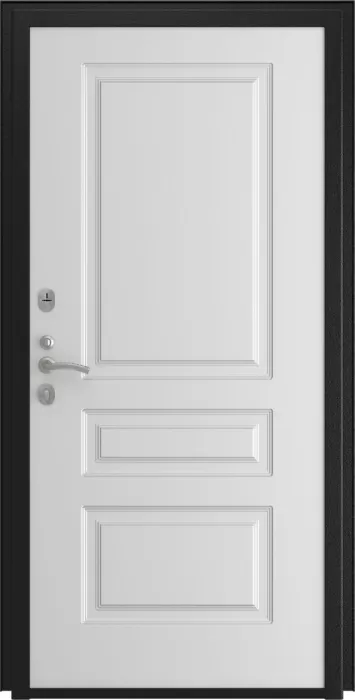 Входная дверь L-45 Эмаль L-2 (16мм, белая эмаль) внутренняя сторона